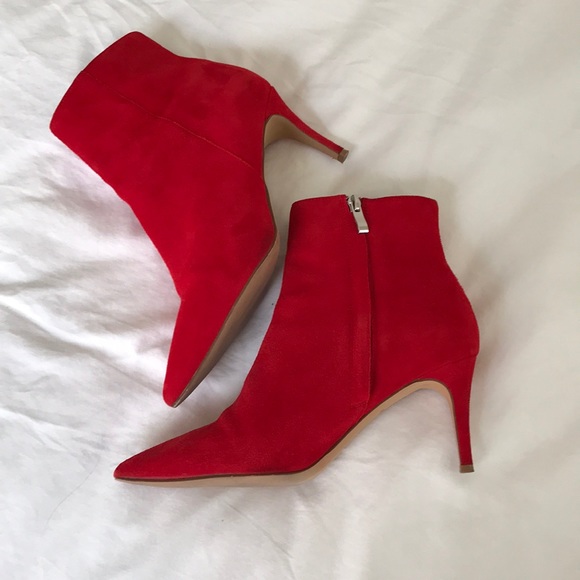 halogen red booties